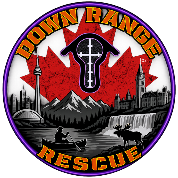 Neon-ringed maple rescue seal with paddler silhouette