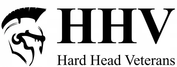 Spartan-style helmet logo with HHV text