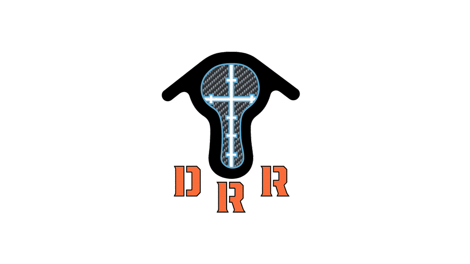 A stylized black keyhole with blue crosshairs and orange letters 'DRR'.
